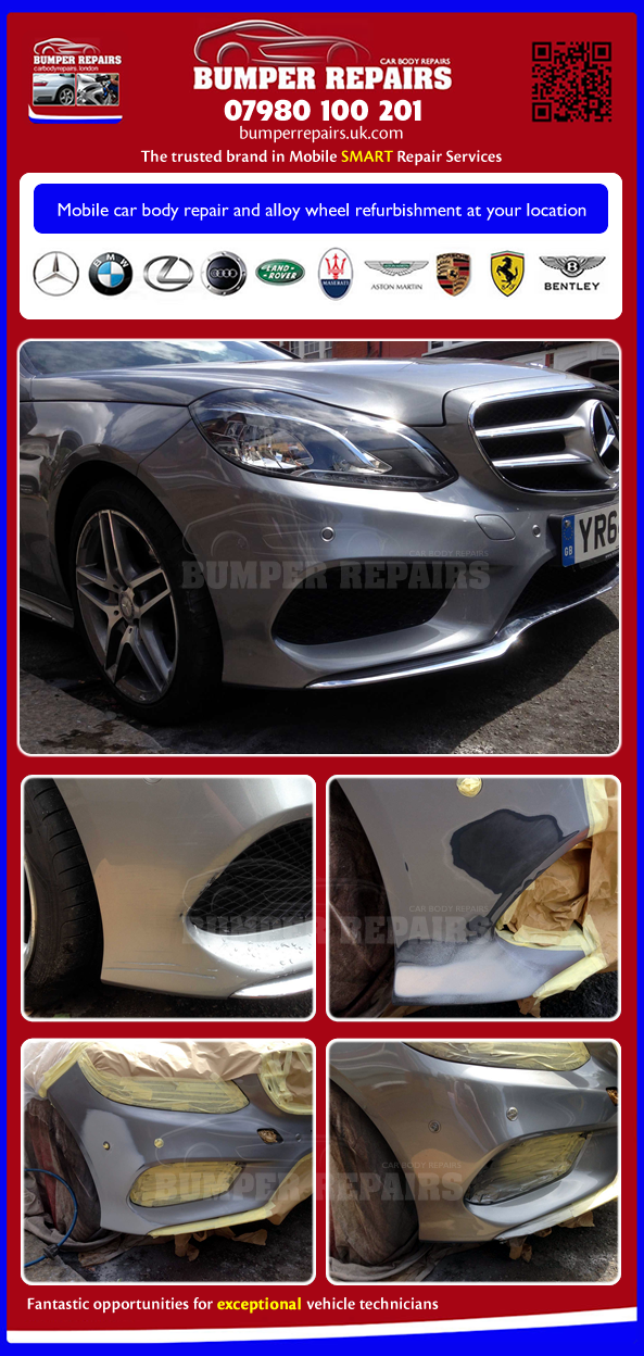 Mercedes Benz B200 CDI bumper repair